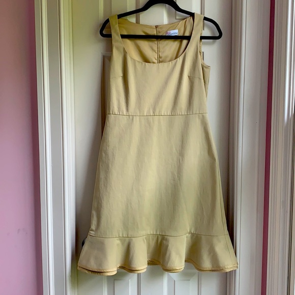 RED Valentino Dresses & Skirts - RED Valentino Sleveless Knee Length Khaki Dress